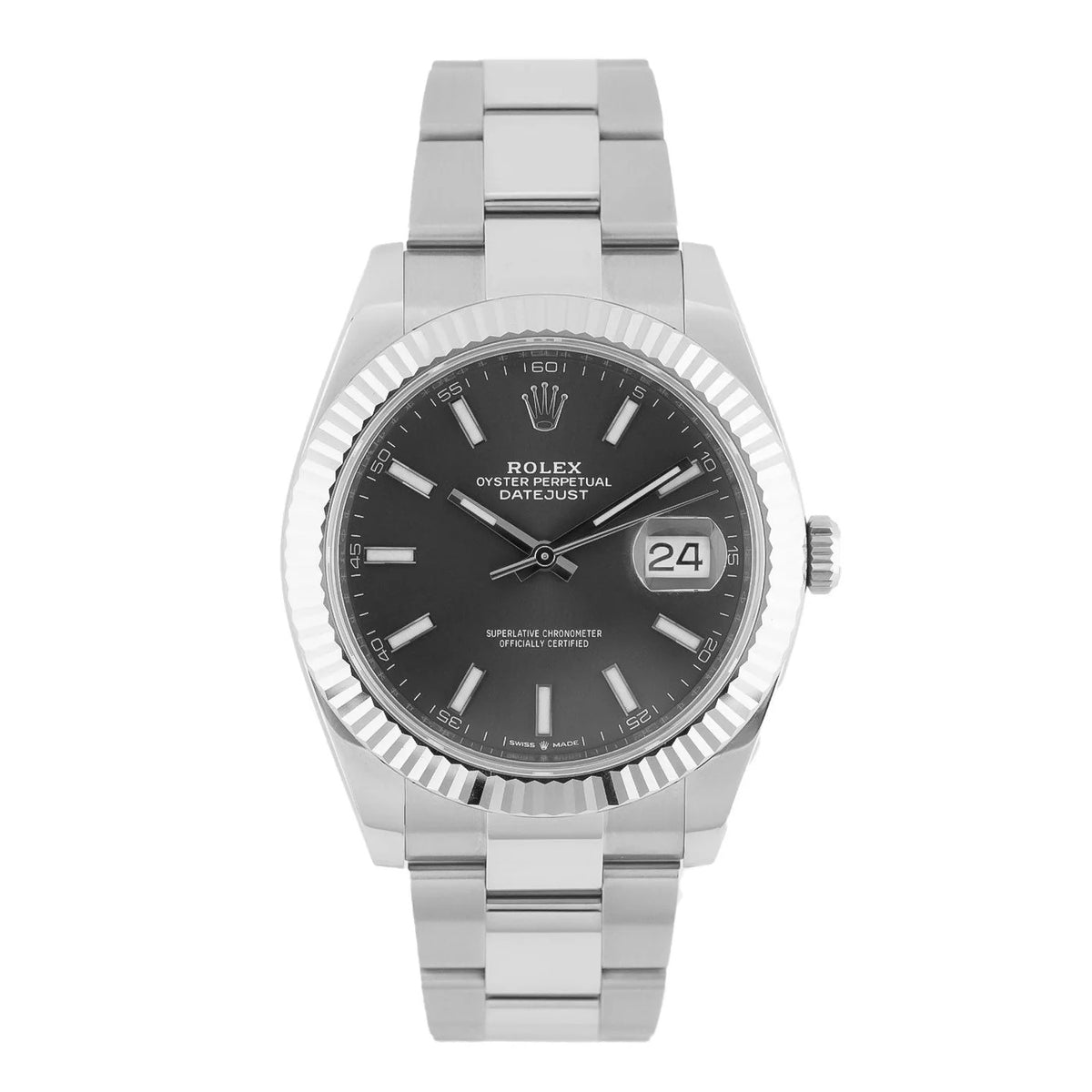 Datejust 41 Rhodium Dial 2024