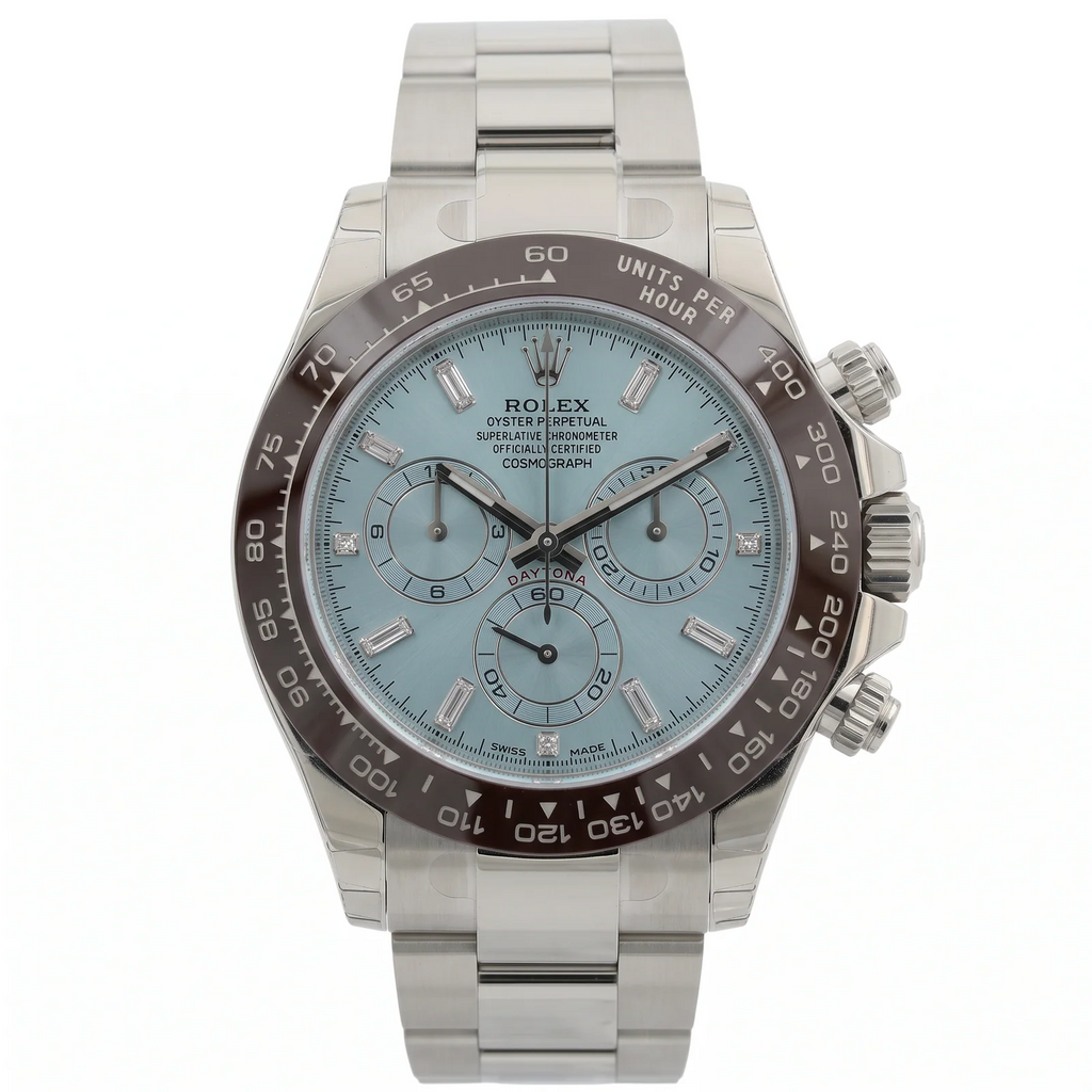 Daytona Platin Ice Blue Dial Baguette 2022