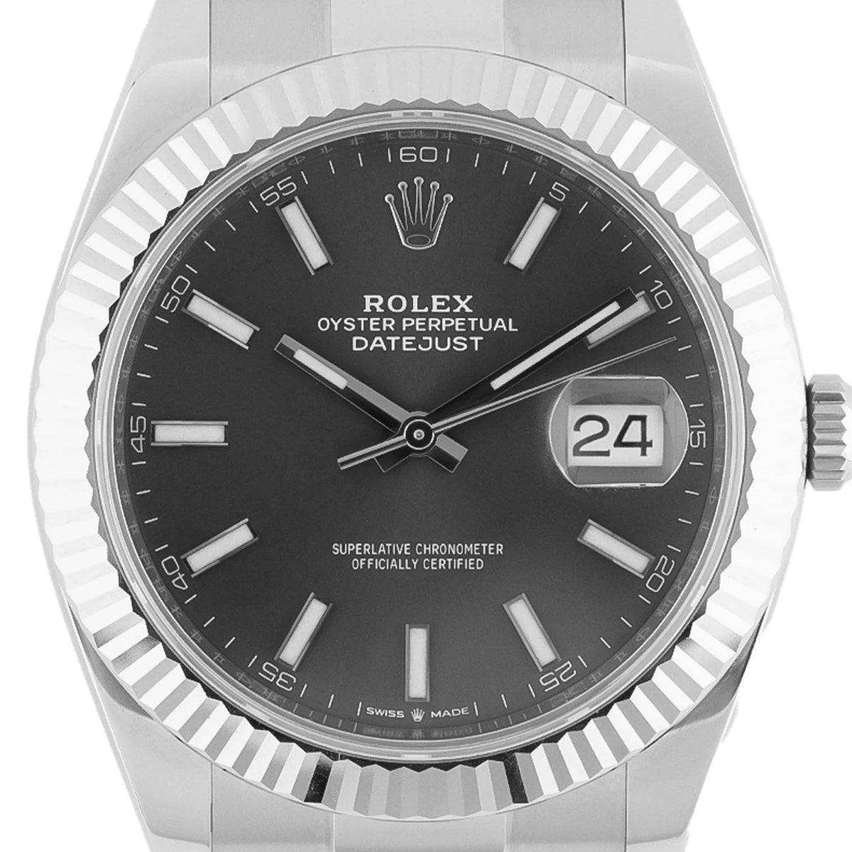 Datejust 41 Rhodium Dial 2024