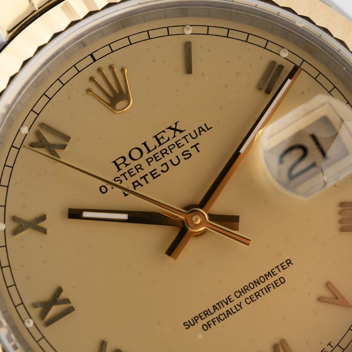 Datejust 36 Gold Roman Dial 1992