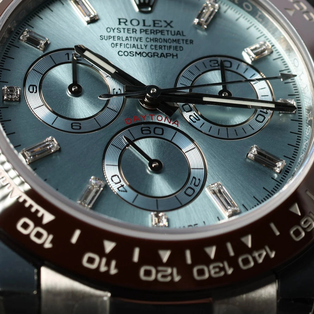 Daytona Platin Ice Blue Dial Baguette 2022